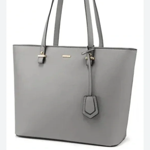Elegant Gray Tote Bag - Picture 1 of 16